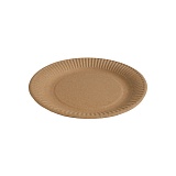 Одноразовая тарелка 235 мм крафт картон  PLs(kr)-23