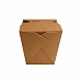 Коробочка лапша  Wok box 560  мл  квадратная  одноразовая крафт картон  CPS(kr)-560